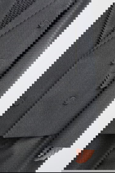 Jakna JW Anderson JW Anderson Double Breasted Tailored Blazer Siva | JK0401.PG1821, 3