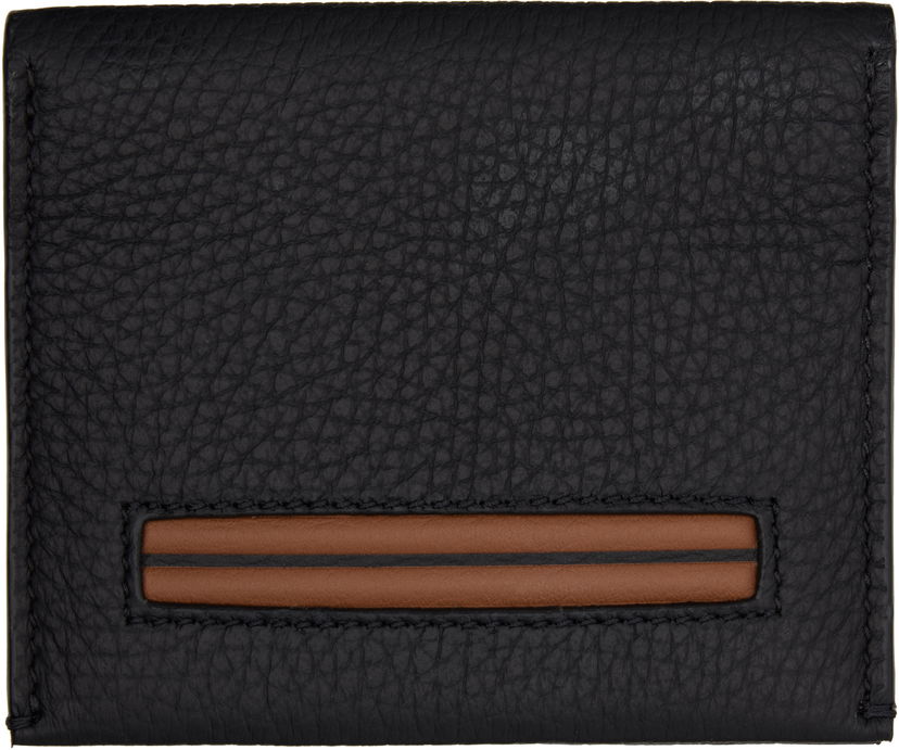 Denarnica ZEGNA Leather Wallet Črna | LHCBU-E1914Z