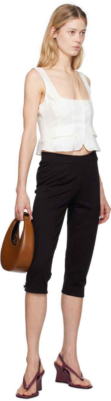 Telovnik GUIZIO Guizio Adelina Peplum Tank Top Bela | P24109W085, 3