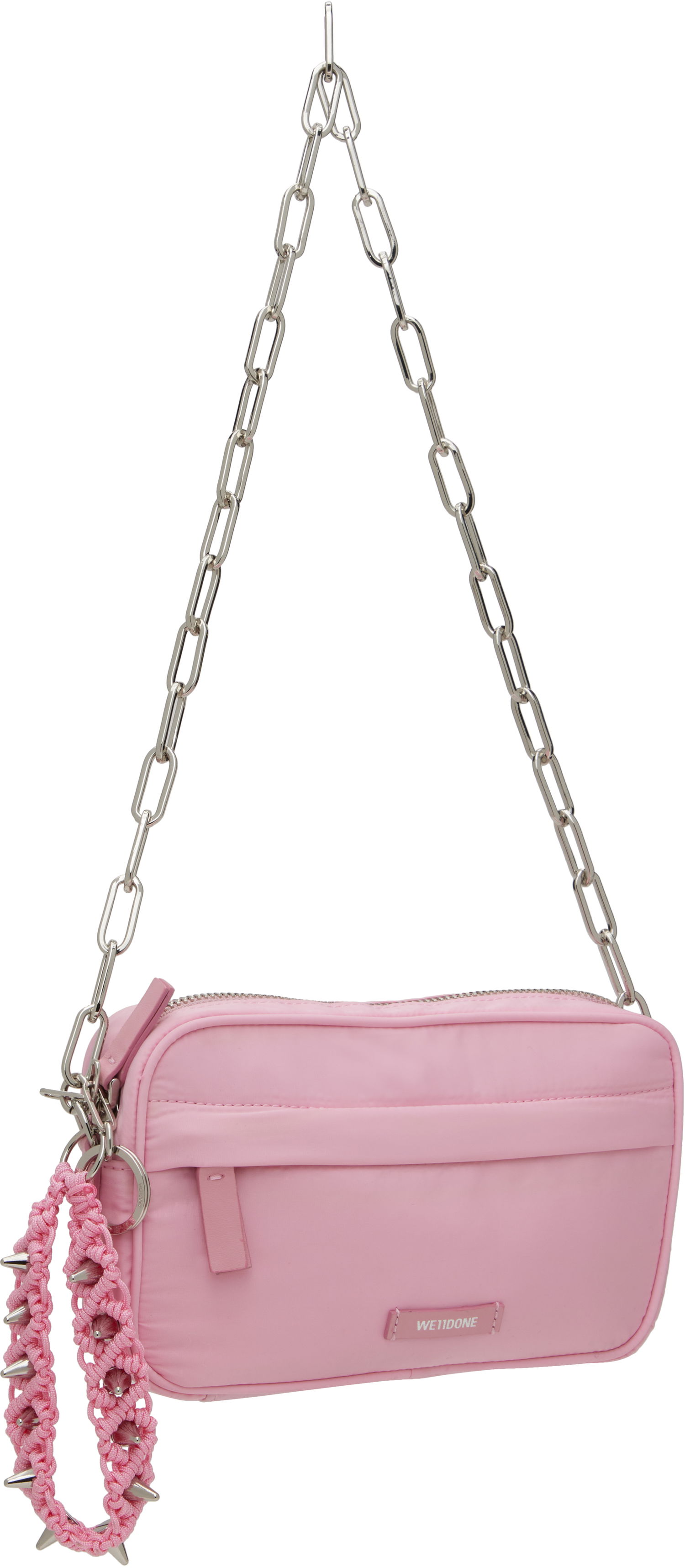 Torba za čez ramo We11done We11done Mini Chain Bag with Spiked Wristlet Roza | WD-AB0-25-488-U-PK, 1