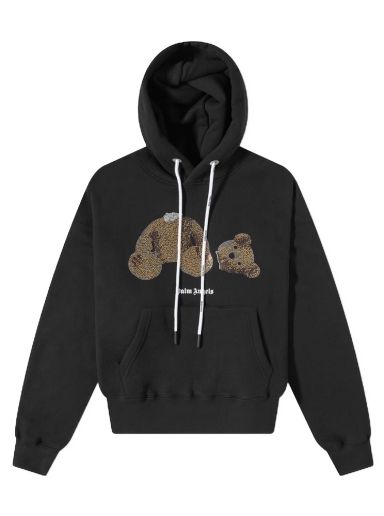 Pulover Palm Angels Sequins Kill The Bear Popover Hoody Črna | PMBB058F22FLE0071076