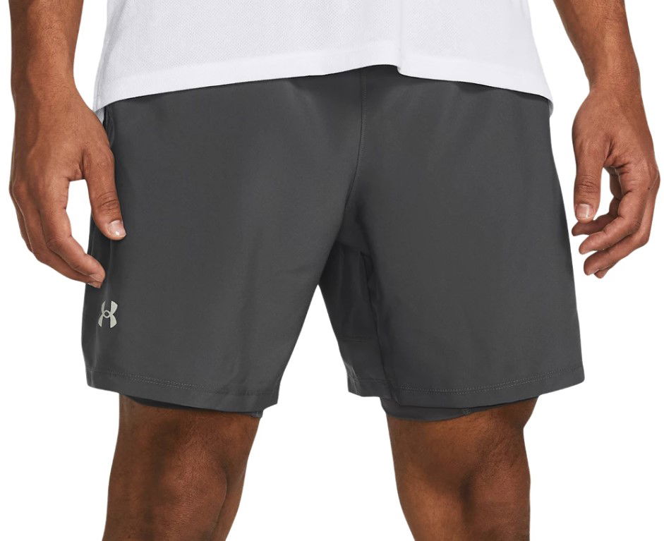 Kratke hlače Under Armour UA LAUNCH 7'' 2-IN-1 SHORTS-GRY Črna | 1382641-025, 0