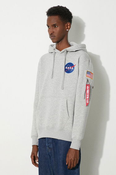 Pulover Alpha Industries Space Shuttle Hoody Siva | 178317-17, 3