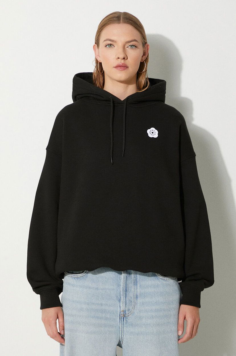 Pulover KENZO Boke Flower 2.0 Hoodie Črna | FE62SW1494MB.99J