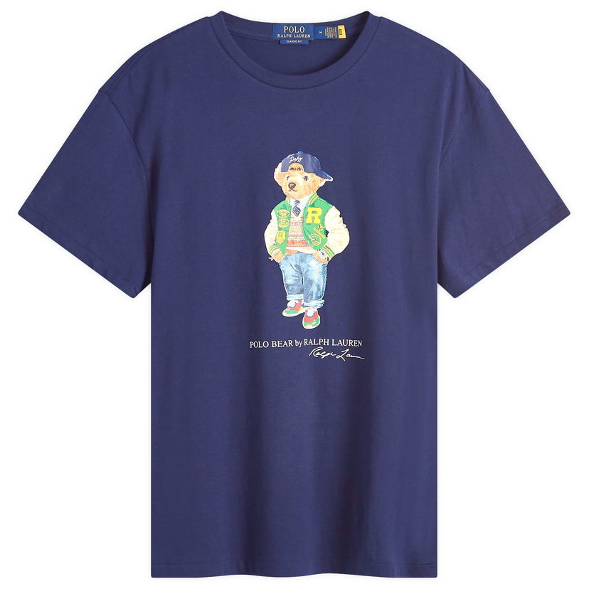 Majica Polo by Ralph Lauren Varsity Bear T-Shirt Lila | 710854497039