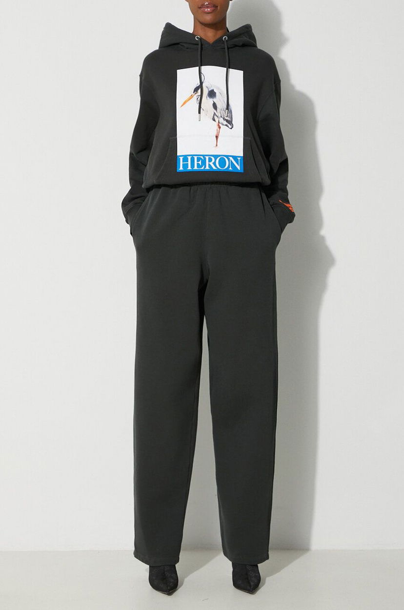 Trenirka HERON PRESTON Sweatpants With Print Črna | HWCH006F23JER0011001