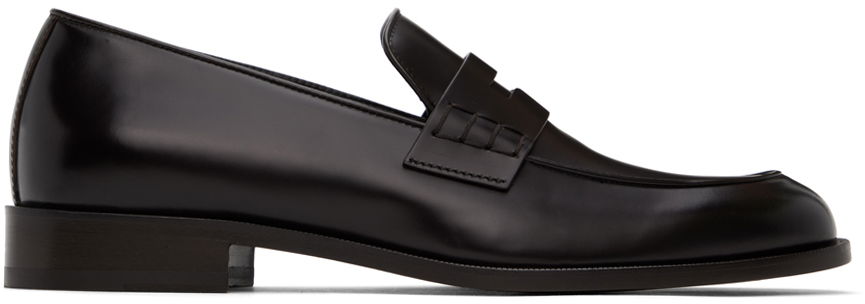 Oblačila Giorgio Armani Giorgio Armani Leather Loafers Črna | X2A402_XF294_158, 0