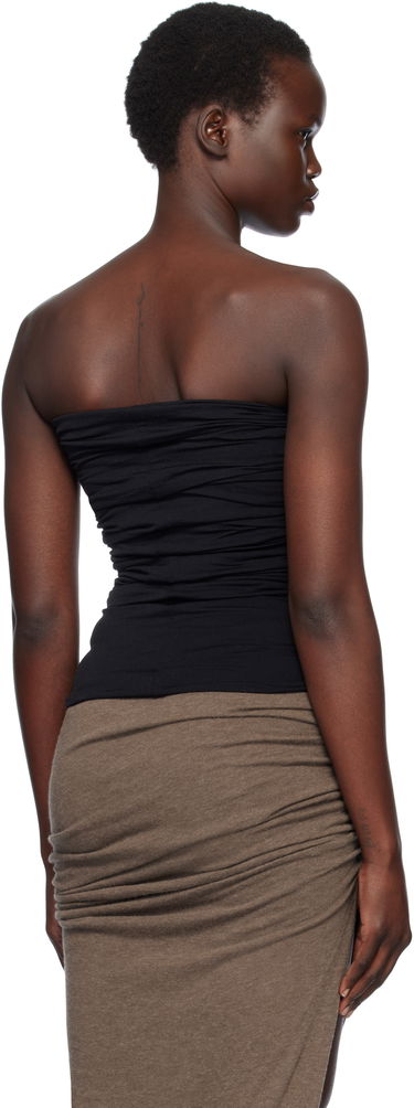 Krop-top Rick Owens Rick Owens Hollywood Jersey Prong Camisole Črna | RP01E7124 JN, 2