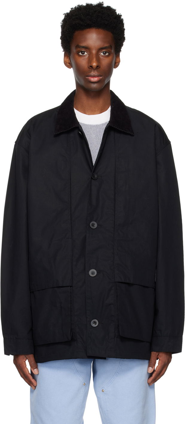Jakna Carhartt WIP Corduroy Collar Cotton Jacket Črna | I031355