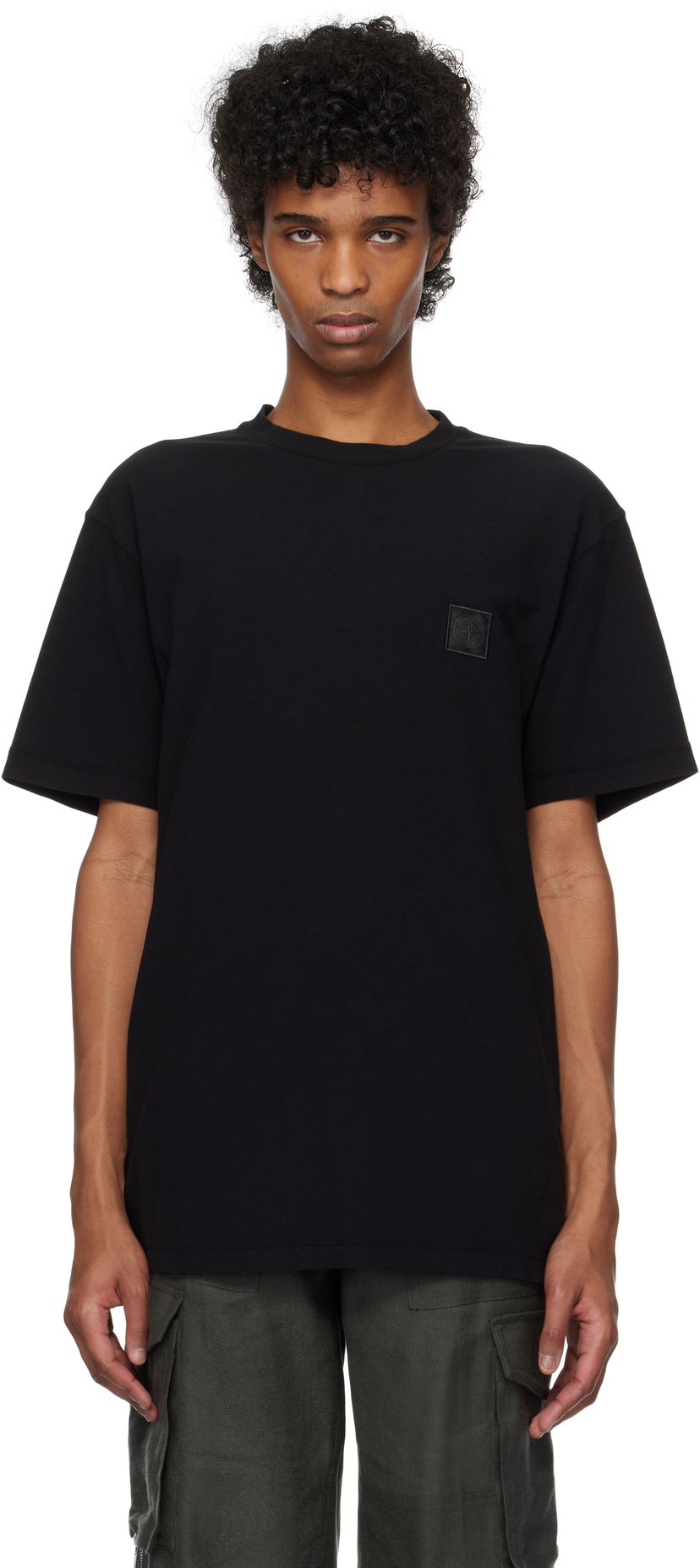 Majica Stone Island Stone Island Garment Dyed Tee Črna | K1S15 2100008 S0F11