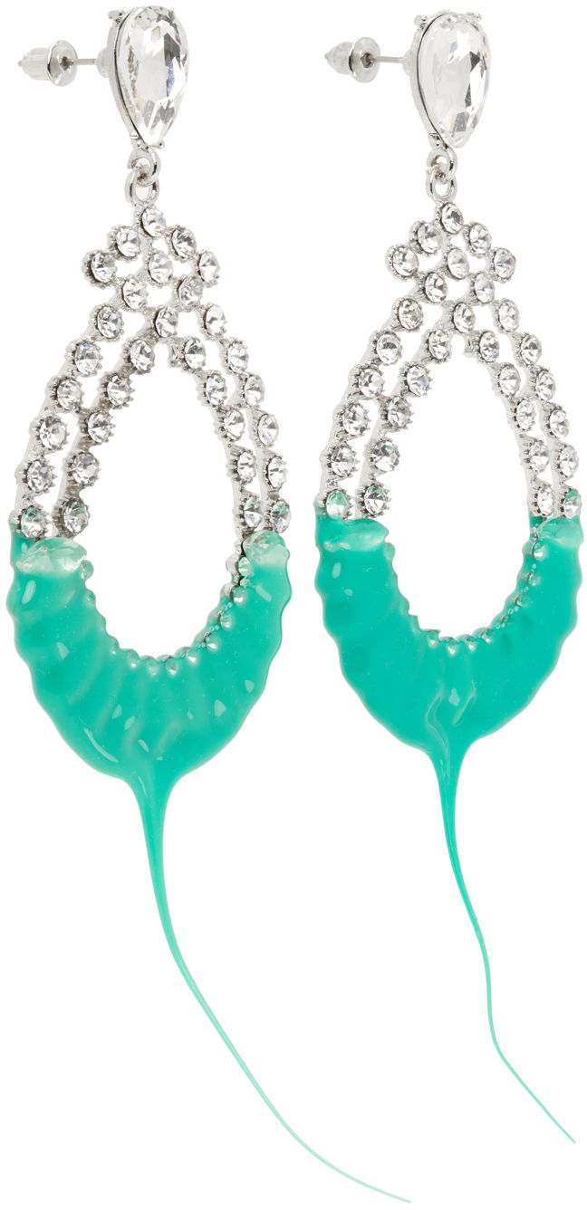 Uhani Ottolinger Ottolinger Diamond Loop Earrings Turkizna | 2500503, 1