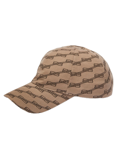 Kapa Balenciaga BB Monogram Logo Cap Bež | 704104-410B2-9764