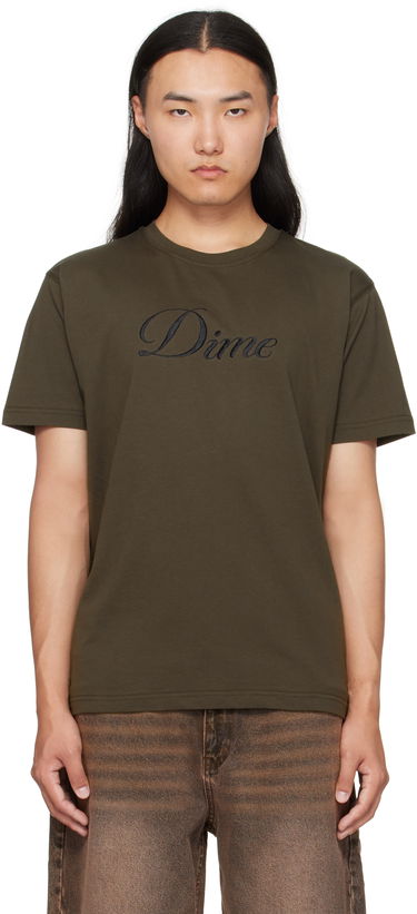 Majica Dime Dime Cursive T-Shirt Zelena | DIMEFA2574BLK, 0