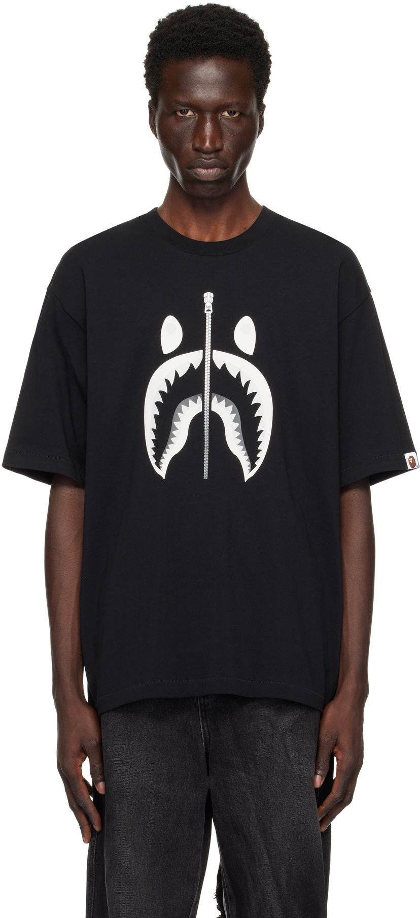 Majica BAPE Shark #1 Graphic T-Shirt Črna | 001TEK701311M