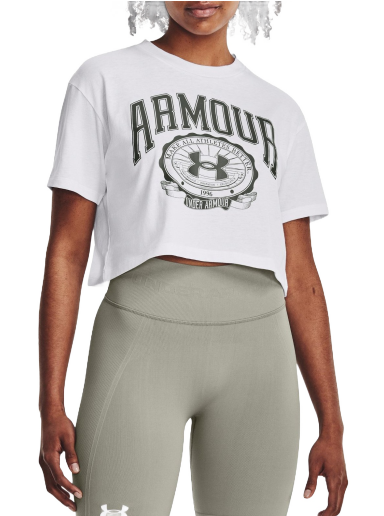 Majica Under Armour UA Collegiate Crop Bela | 1379402-100