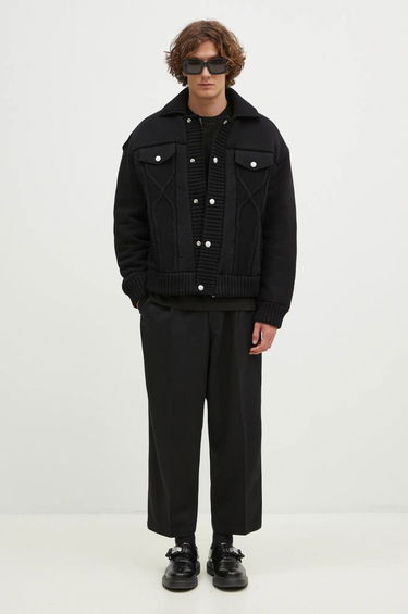 Pleteni pulover KENZO Oversized Knitted Jacket Črna | FE65OU1419NC.99, 5