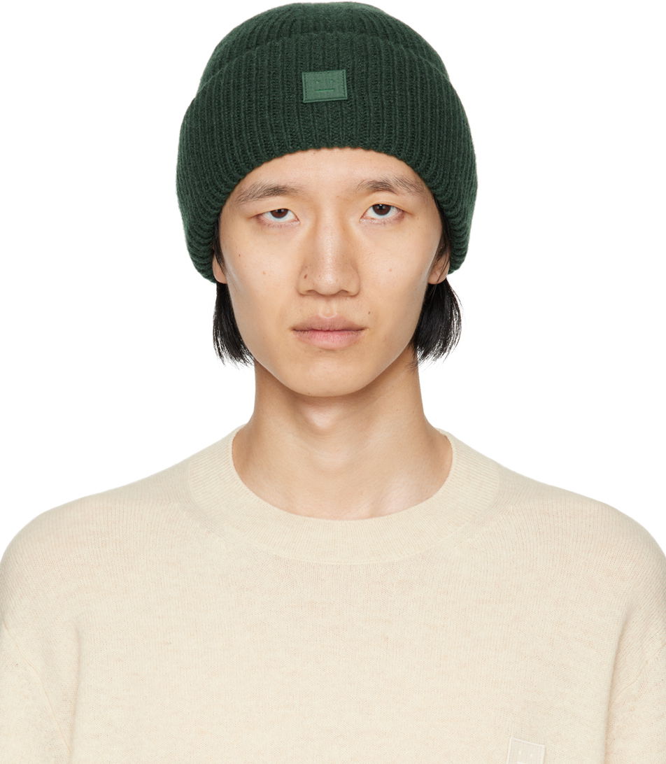 Beanie Acne Studios Small Logo Beanie Zelena | C40270-, 0