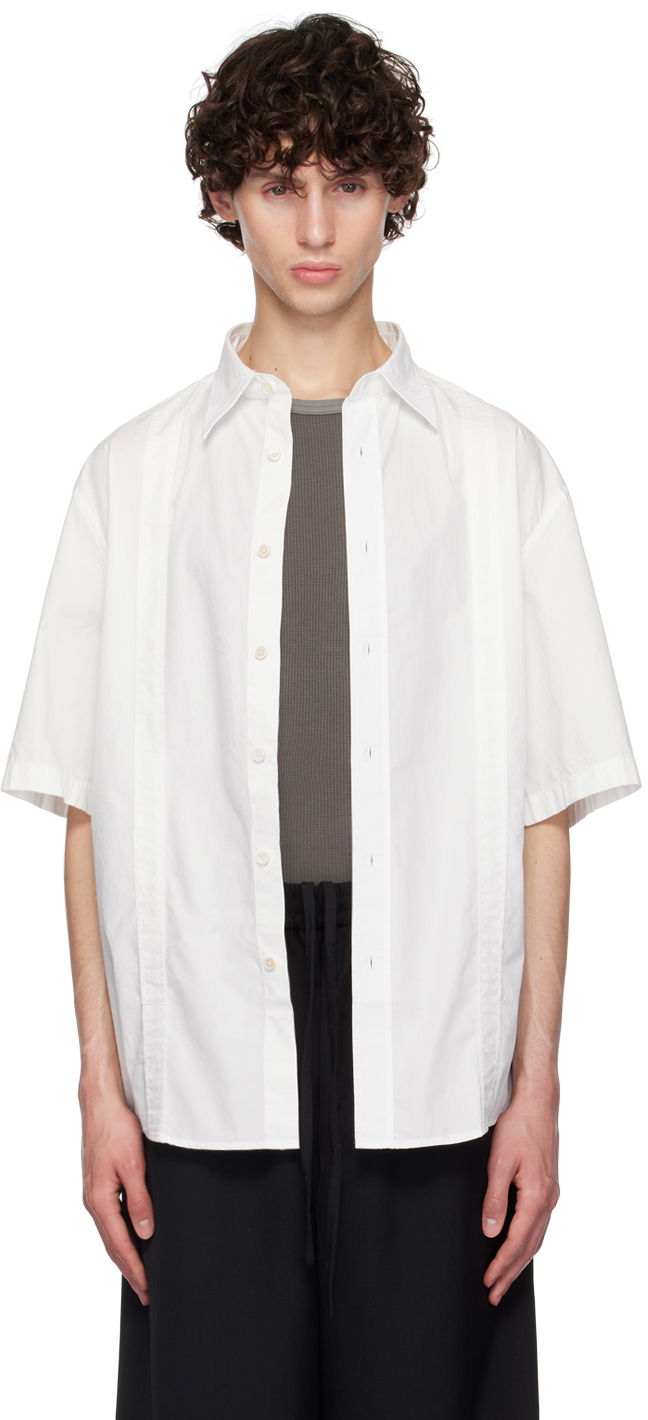 Srajce Acne Studios White Button-Up Shirt Bela | BB0592-