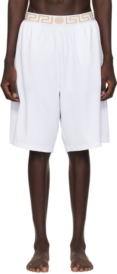 Kratke hlače Versace Versace Greca Border Swim Shorts Bela | 1003754 1A02555, 0