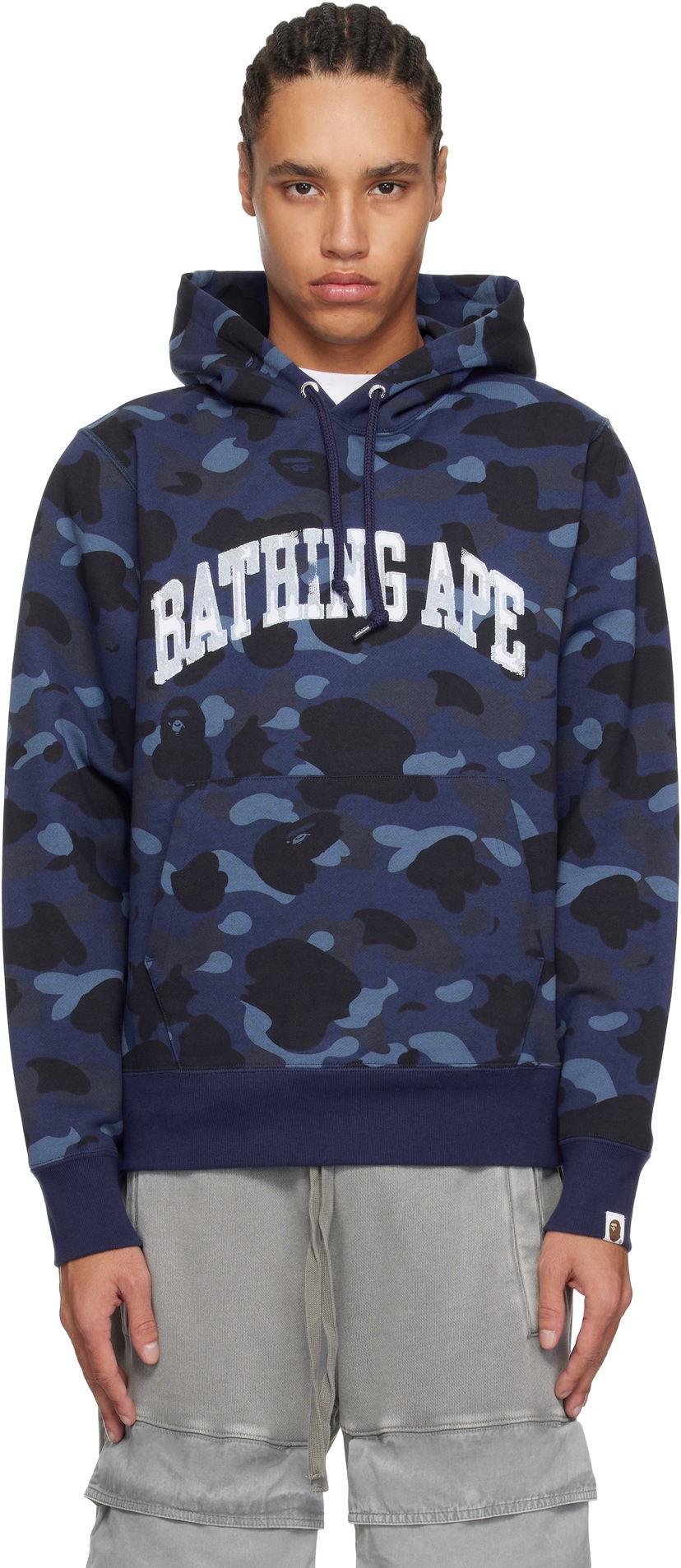 Pulover BAPE BAPE Camo Pullover Hoodie Modra | 001PPK801011M