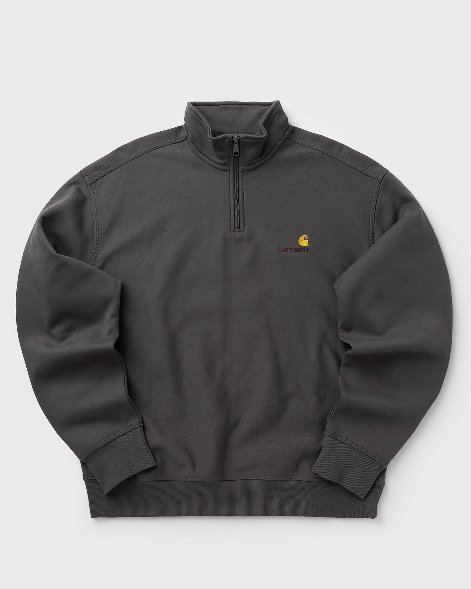 Pulover Carhartt WIP Half Zip American Script Sweatshirt Siva | I027014-33C.XX, 0