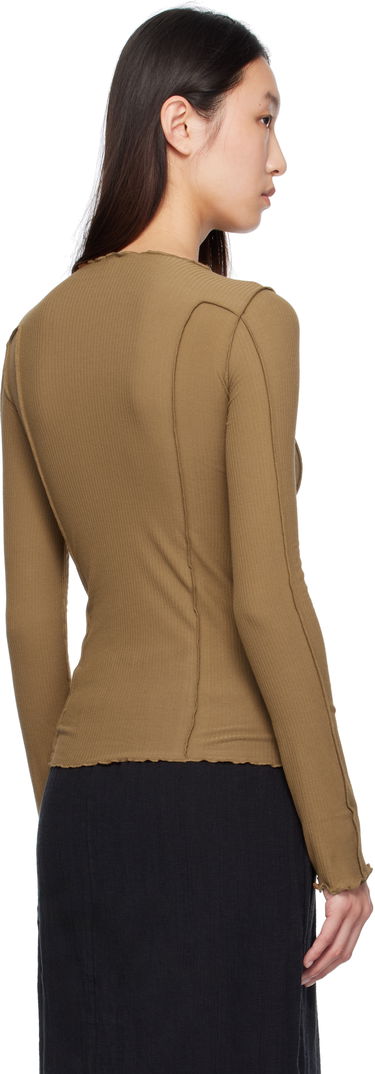 Majica Baserange Baserange Omato Long Sleeve T-Shirt Rjava | TTML-RB-SU25, 2