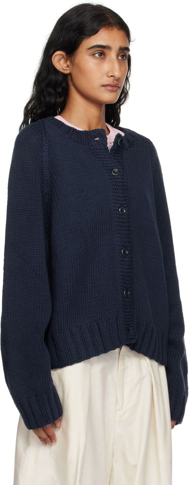 Pleteni pulover YMC YMC Atomic Cardigan Mornarica | Q8YMF, 1