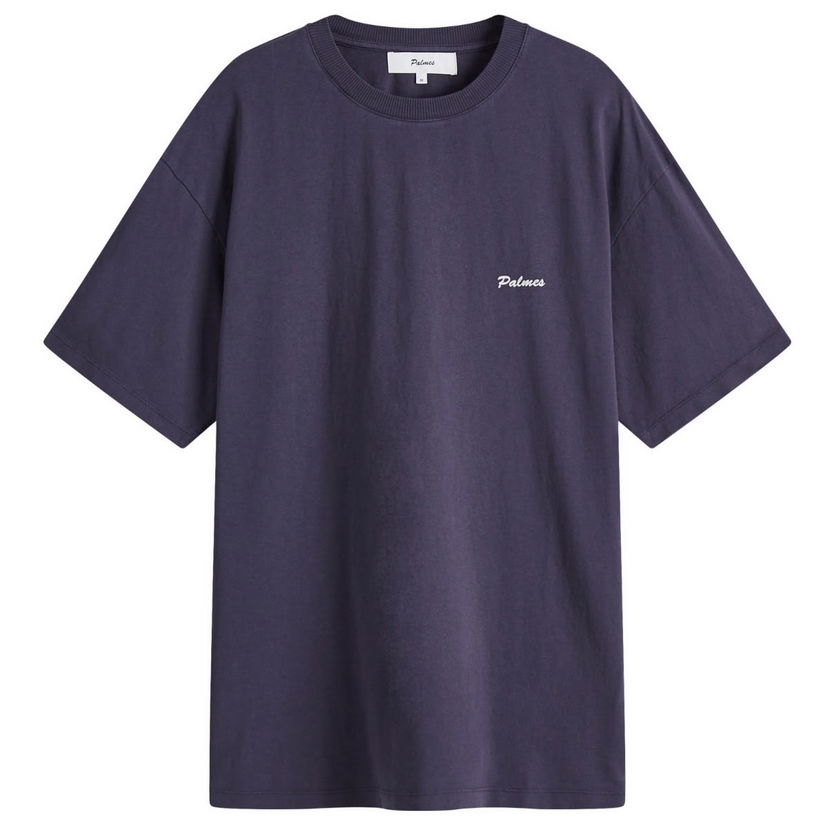 Majica Palmes Palmes Chest Logo T-Shirt, Size Large Lila | P10-0026-660