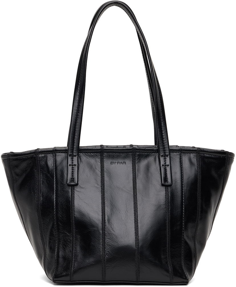 Tote bag BY FAR Patchwork Bar Leather Tote Črna | MWBTT002LL002BK001PA