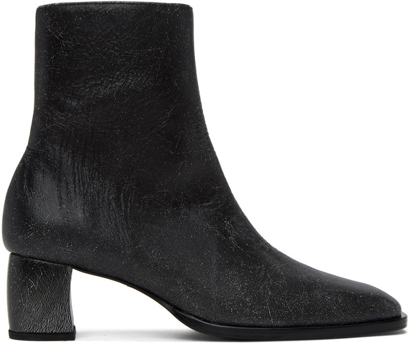 Superge in čevlji Eckhaus Latta Eckhaus Latta Bowed Ankle Boots Črna | FEKLWBWBO00106