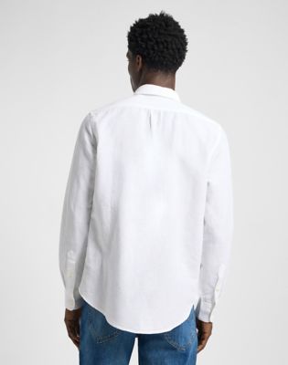 Srajce Lee Patch Shirt Size XXL Bela | 112364230