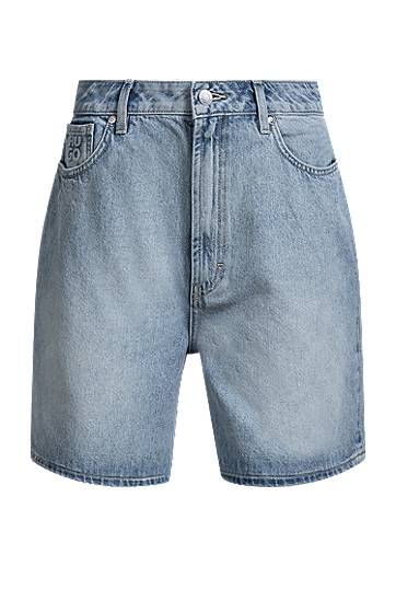 Kratke hlače BOSS Regular Fit Denim Shorts Modra | 50538863