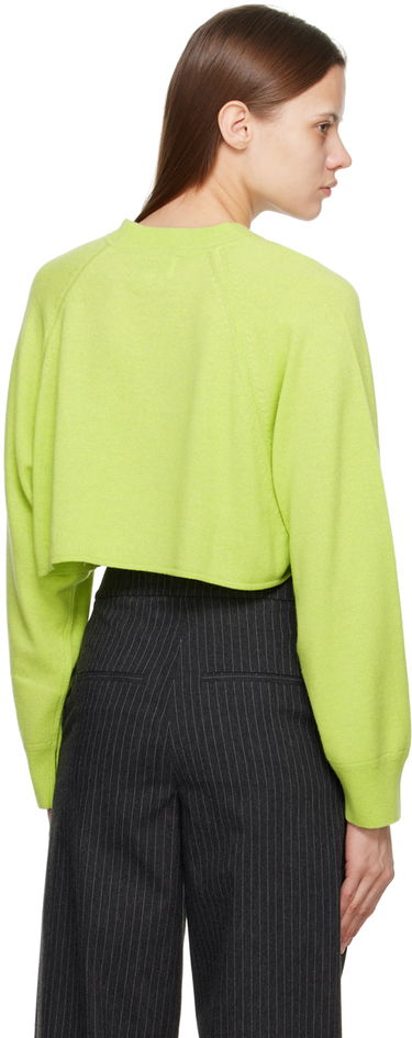 Pleteni pulover Loulou de Saison Loulou de Saison Bocas Cropped Sweater Zelena | BOCAS, 2