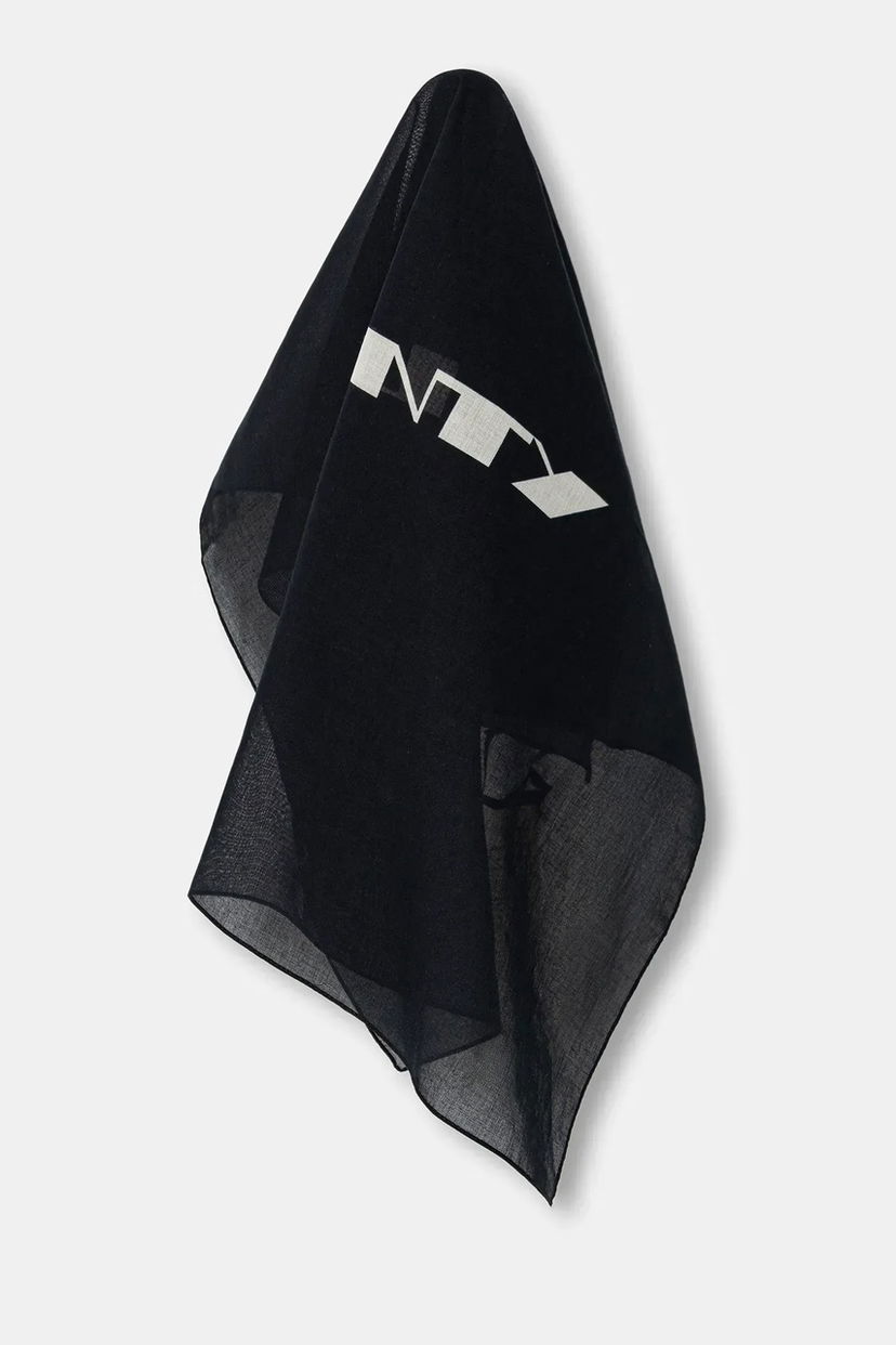 Šala Rick Owens Rick Owens DRKSHDW Cotton Printed Opera Bandana Črna | DA02E7471.SCAEP2