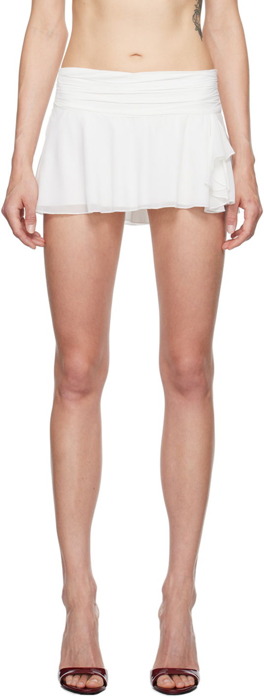 Krila GUIZIO Guizio Slit Mini Skirt Bela | P24311W096