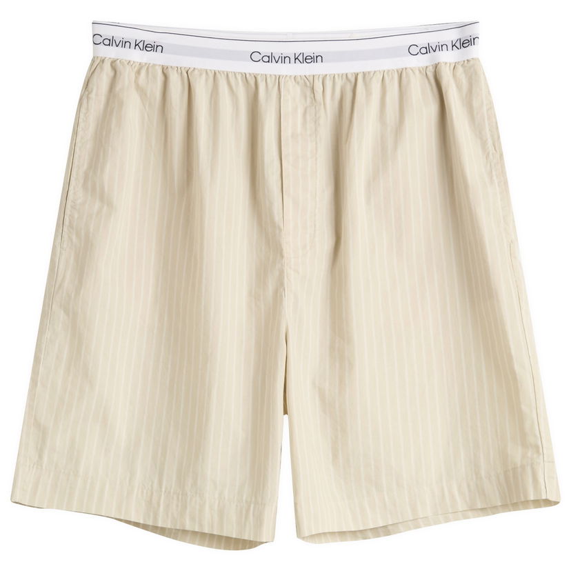 Boksarice CALVIN KLEIN Calvin Klein Sleep Shorts, Size Large Bež | LV00NM2832VVY