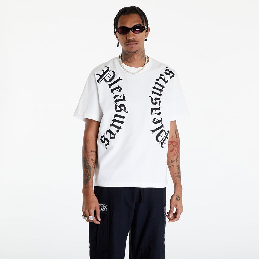 Majica Pleasures Harness Heavyweight T-Shirt Bela | P24SP010 WHITE