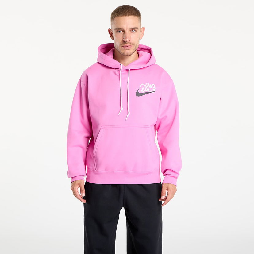 Pulover Nike Solo Swoosh Fleece Hoodie Roza | IH4293-675