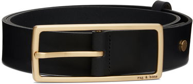 Pasovi rag & bone Rebound Leather Belt Črna | WJW19H1016LU16, 3