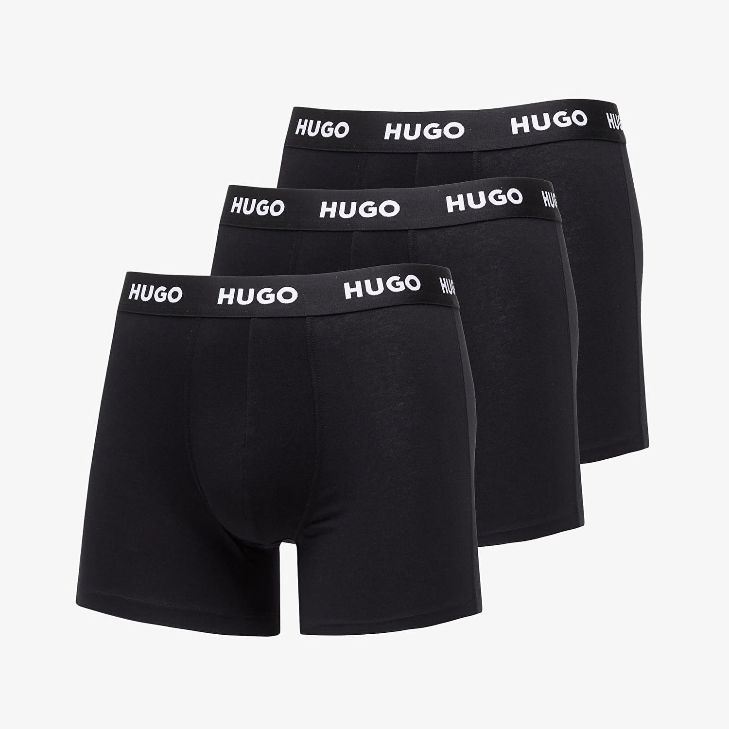 Boksarice BOSS Logo-Waistband Boxer Briefs 3-Pack Black Črna | 50492348-964, 0