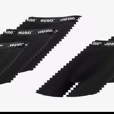 Boksarice BOSS Logo-Waistband Boxer Briefs 3-Pack Black Črna | 50492348-964, 0