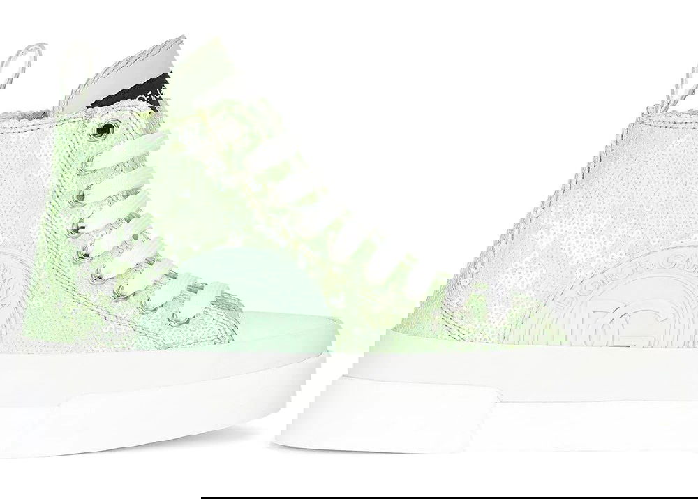 Superge in čevlji Dolce & Gabbana Portofino High Top Sequin Lime Green W Zelena | CK1887AQ273, 0