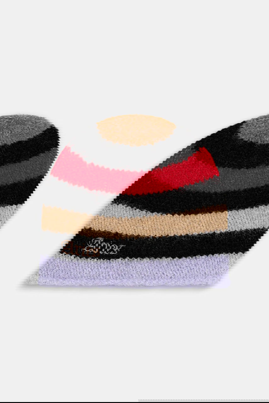 Beanie Aries Aries Brushed Stripe Wool Blend Beanie Večbarvna | AR9003304, 0