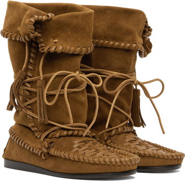 Superge in čevlji ISABEL MARANT Isabel Marant Winki Suede Boots Rjava | BO0210FA-C2A05S, 3