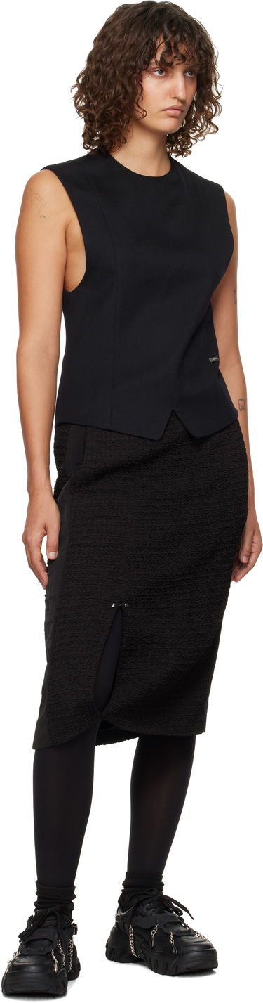 Krila ADER ERROR Ruga Product. 64 Black Midi Skirt Črna | BN01FWSK0203BK, 3