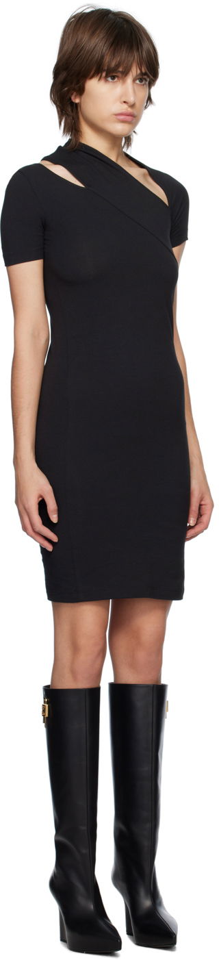 Obleke Helmut Lang Slash Midi Tee Dress Črna | N02HW604, 1