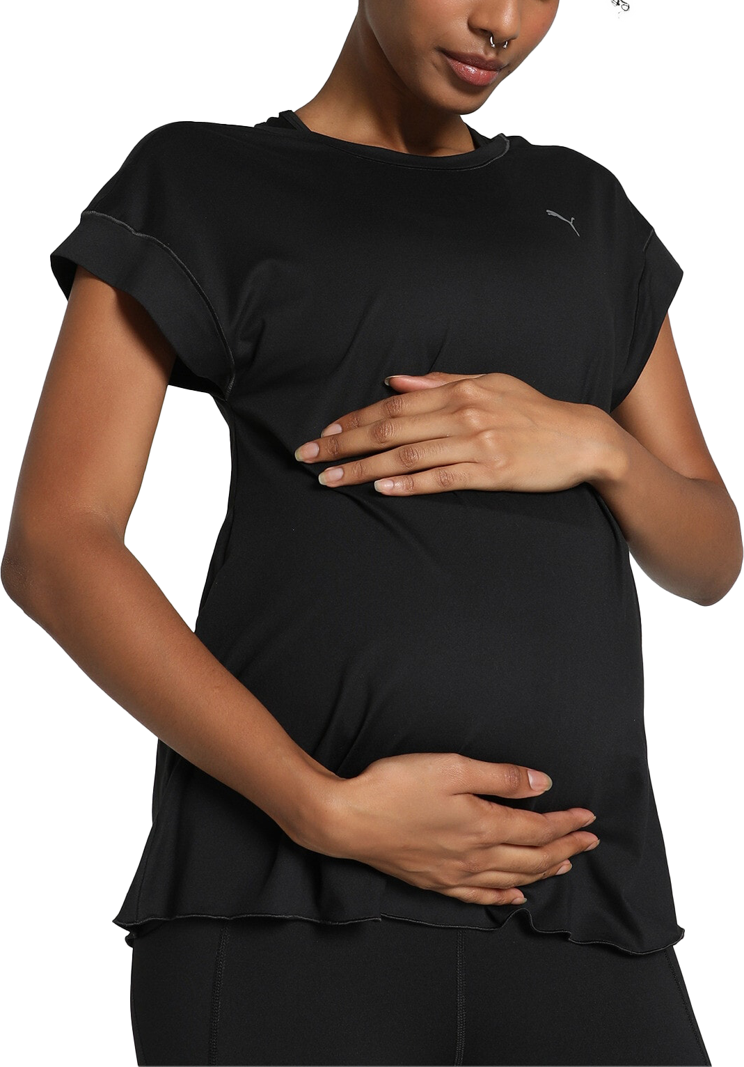 Majica Puma MATERNITY STUDIO OVERSIZED TEE Črna | 524857-01, 0