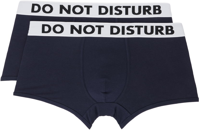 Boksarice Moschino Moschino Two-Pack "Do Not Disturb" Boxer Briefs Mornarica | 251V1V131444100290