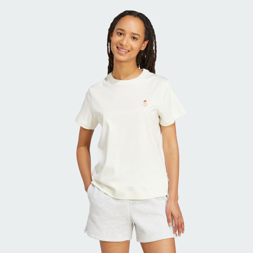 Majica adidas Performance Cat Patch T-Shirt Bela | JV8515