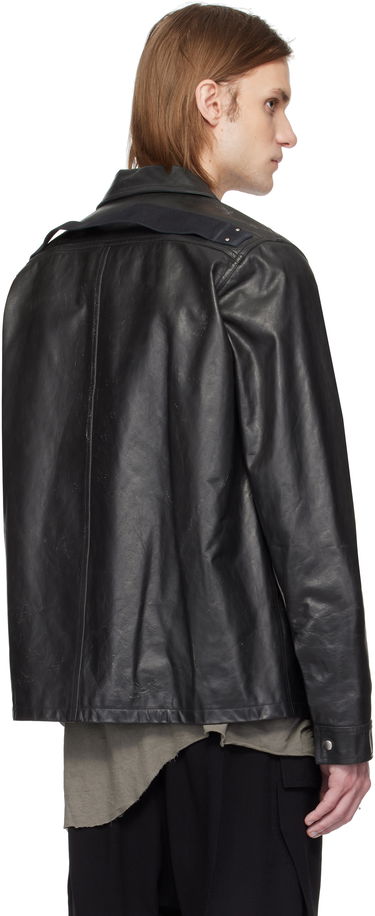Jakna Rick Owens Rick Owens Hollywood Brad Leather Jacket Črna | RU01E5764 LTP, 2